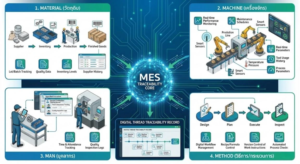 ระบบ Traceability คืออะไร? ทำไมต้องใช้ MES ยกระดับสู่มาตรฐานโลก